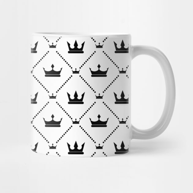 Cute Geometric Crown Pattern by zarya_kiqo